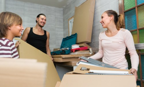 Professional team handling office relocation in London