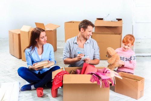 Man and Van service assisting with a move in London