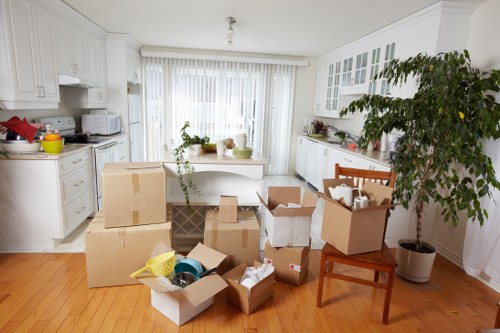 Unpacking services organizing a new home