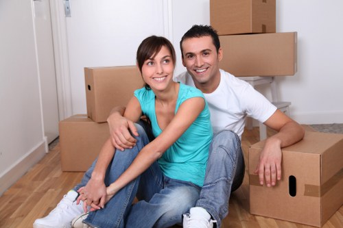 Interior view of storage units at London Storage